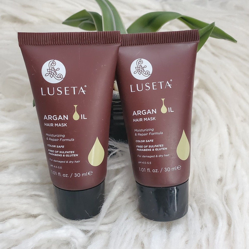 Luseta Argan Oil Hair Mask Moisturizing & Repair Formula Bundle